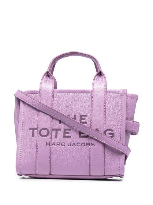 The Leather tote bag - Purple