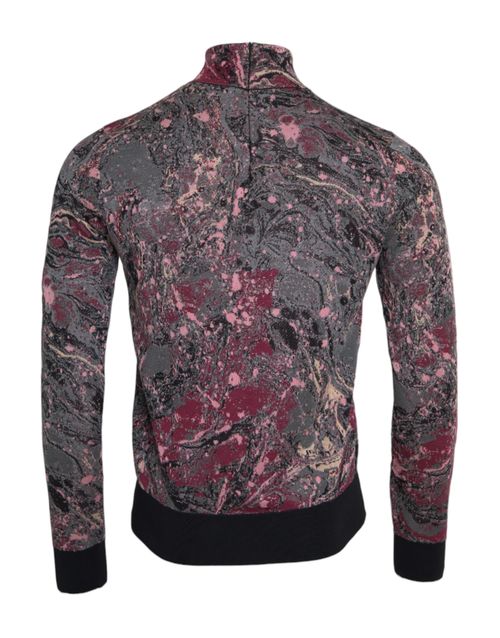 Graphic Jacquard Sweater — Multicolor