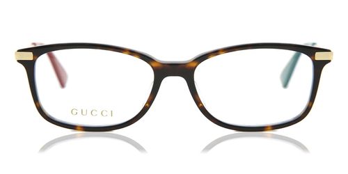 Gucci GG0112OA Asian Fit Women's Glasses, Tortoiseshell, Size 53