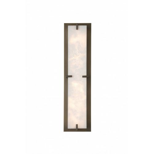 Alabaster Aged Brass LED Wall Sconce from the Sedona Collection