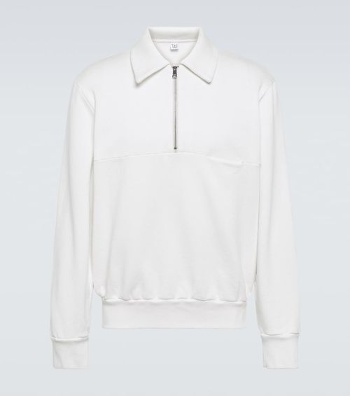 Cotton polo sweater