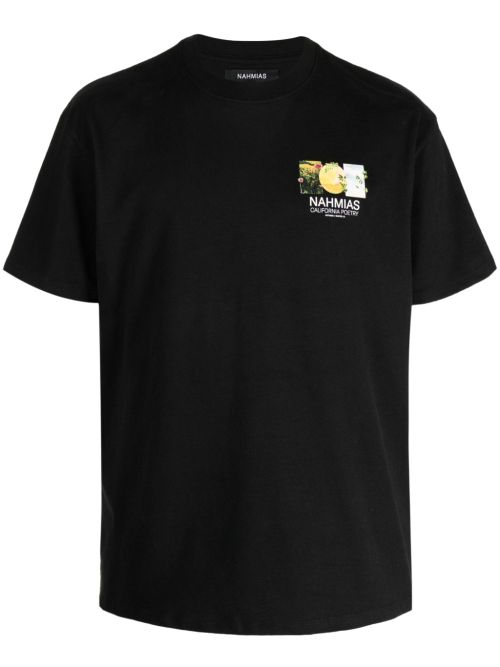 Logo-print cotton T-shirt - Black