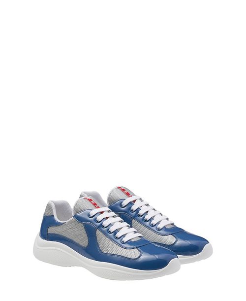 Men's Patent Leather and Technical Fabric America's Cup Sneakers