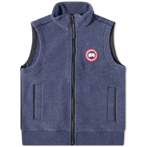 Men's Mersey Fleece Vest in Atlantic Navy, Size Small