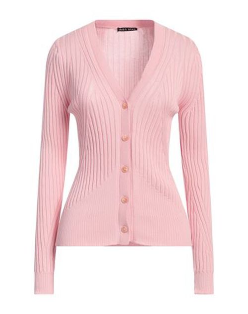 Woman Cardigan Pink Size L Cotton