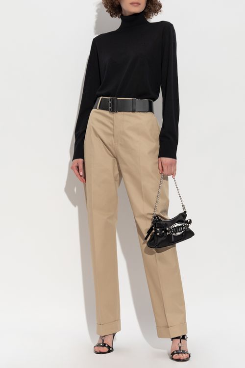 Wool Turtleneck, Women's, Black