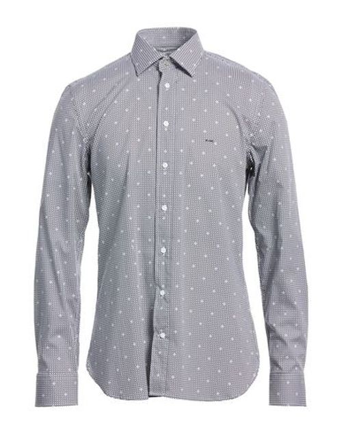 Man Shirt Midnight blue Size 15 Cotton, Elastane
