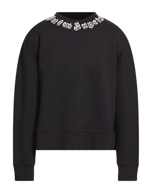 Man Sweatshirt Black Size M Cotton
