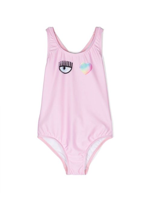 Eye Heart swimsuit - Pink