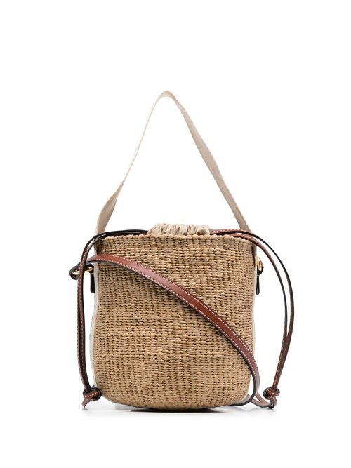 Small Woody basket bag - Neutrals