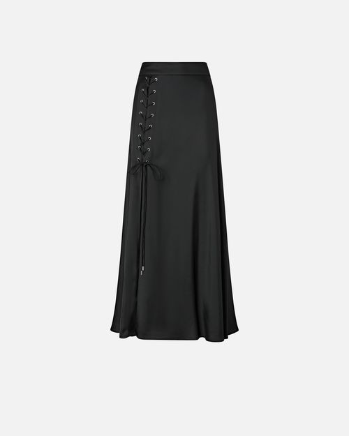 Long skirt with slit and laces - 46