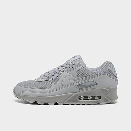 Men's Air Max 90 Casual Shoes in Wolf Grey/Wolf Grey/Wolf Grey