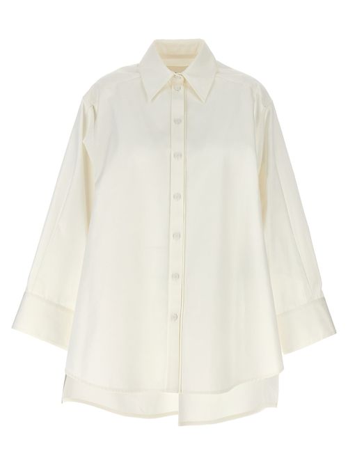 -Cut-Out Armholesque Shirt Camicie Bianco-Donna