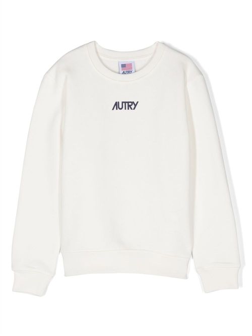 Logo-print cotton sweatshirt - White