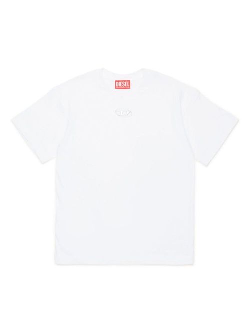 Boys White Crew Neck T-Shirts