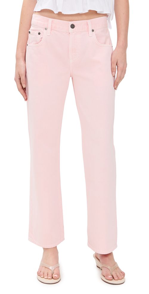 Faye Vintage Straight Jeans Pale Coral