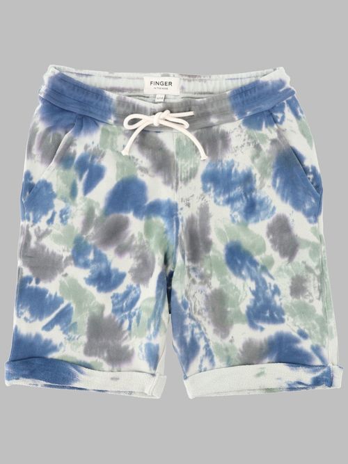 Finger In The Nose New Grounded True Blue Tie & Dye - Bermuda Short
