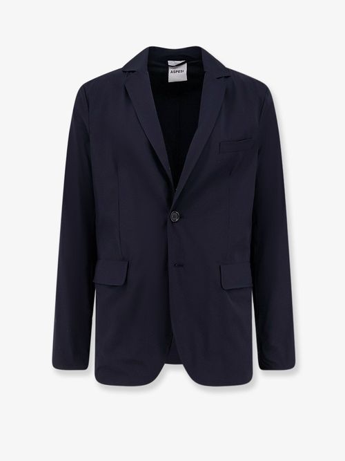Stretch Nylon Blazer — Navy