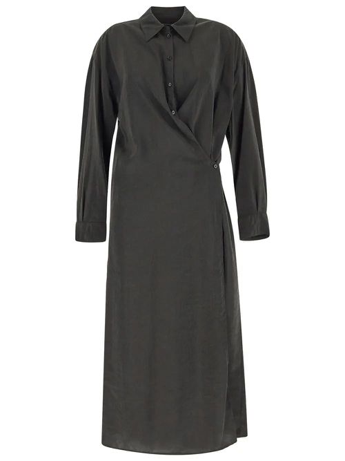 Straight Collar Twisted Dress