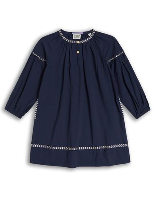Kid Girl Kids' dress Midnight blue Size 10 Cotton