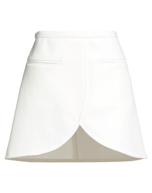 Courrèges Woman Mini skirt Ivory Size 6 Polyester, Acetate