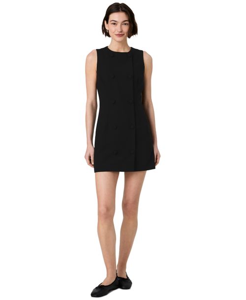 Women's Whisper Double-Breasted Sleeveless Mini Dress - Black