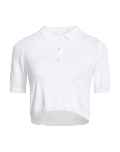 Woman Sweater White Size 8 Cotton