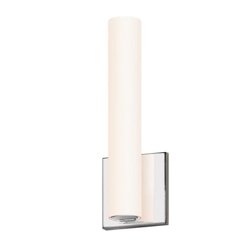 Tubo Slim LED 12" LED Flat Trim Wall Sconce in Polished Chrome