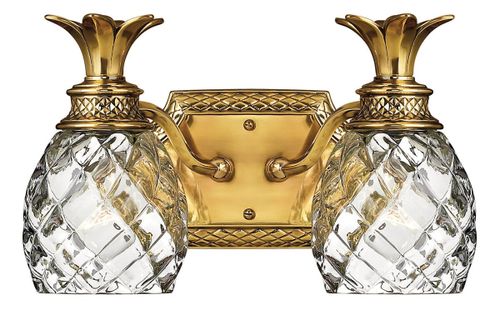 Burnished Brass LED Bath from the Plantation Collection