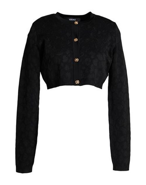 Woman Cardigan Black Size 12 Viscose, Polyamide, Polyester, Elastane