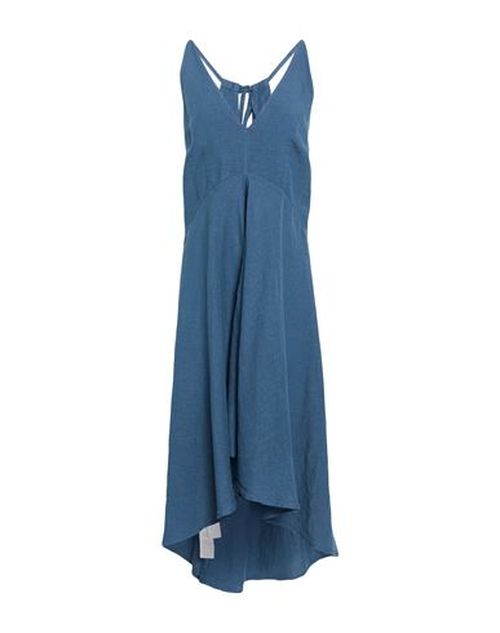 Woman Maxi dress Slate blue Size 6 Linen