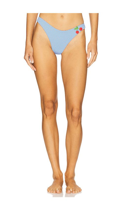 Capittana Atira Vichy Fruits Bikini Bottom in Blue. -  XL also in L