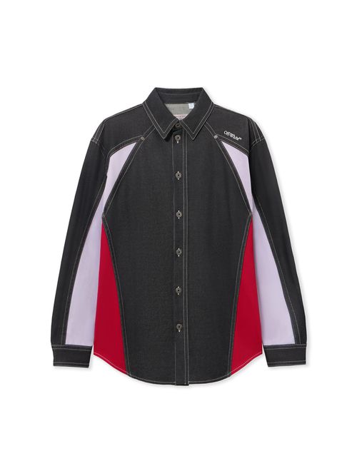 Color Block Military Overshirt
