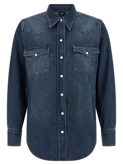 Western Denim Shirt — Indigo
