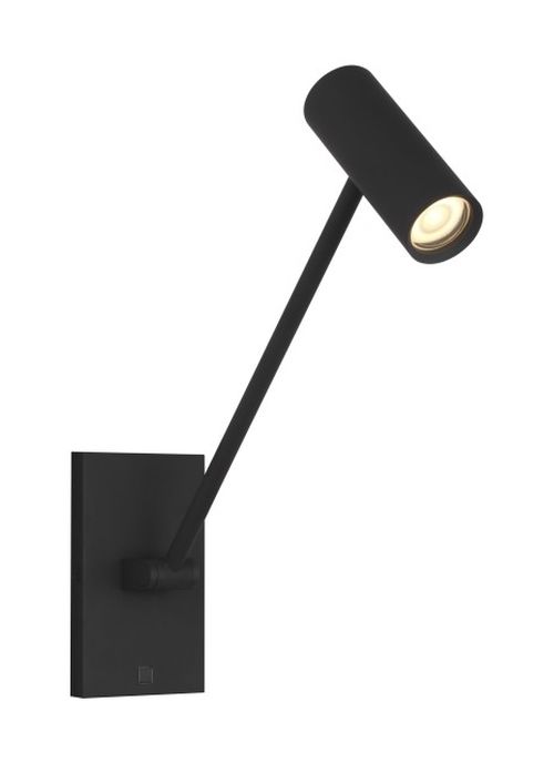 Nightshade Black LED Wall Sconce from the Ponte Collection