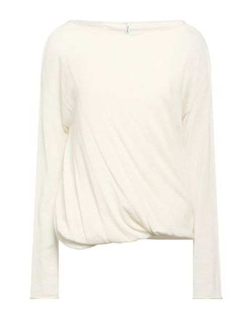 Woman Sweater Ivory Size M Virgin Wool