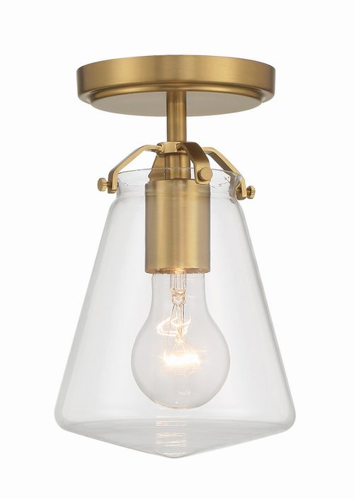 Voss 1-Light Semi-Flush Mount in Luxe Gold