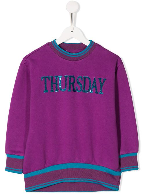 Sequin Thursday knit jumper - Purple