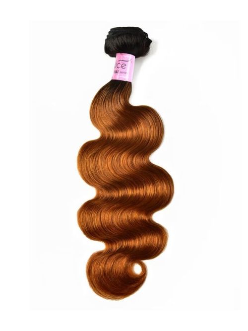 UNice Soft # Body Wave & Straight Human Hair Weaves 100% Human Hair 1 Bundle Ombre Color