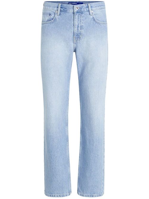 Mid-rise straight-leg jeans - Blue