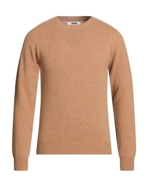 Man Sweater Camel Size 36 Cashmere