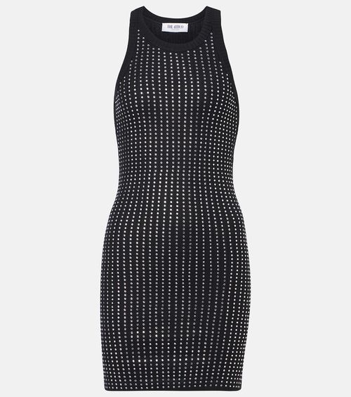 Embellished cotton minidress