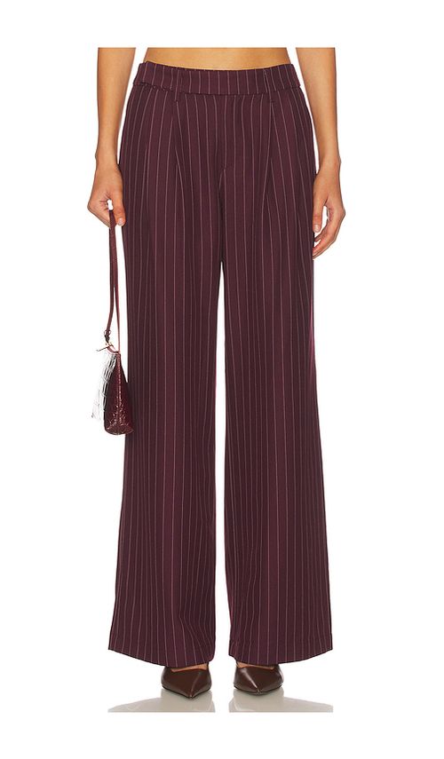 NIA Kara Trouser in Burgundy. L. Also in S