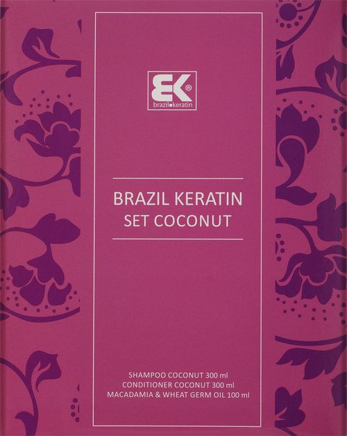 Set Brazil Keratin Coconut Set sch/300ml + cond/300ml + oil/100
