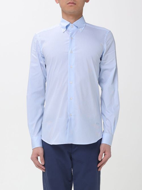 Shirt Men color Gnawed Blue