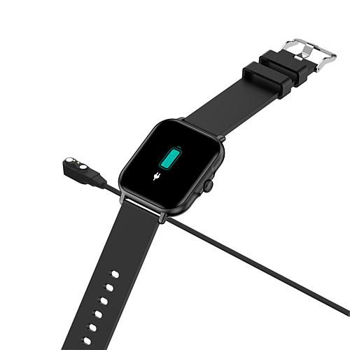 E41 Black Bluetooth Smart Watch with Extra Band
