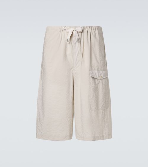 Cotton-blend Bermuda shorts