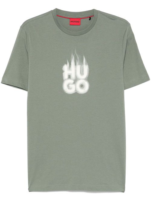 Logo-print T-shirt - Green