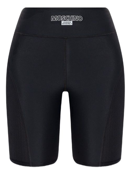 Moschino logo-print shorts - Black