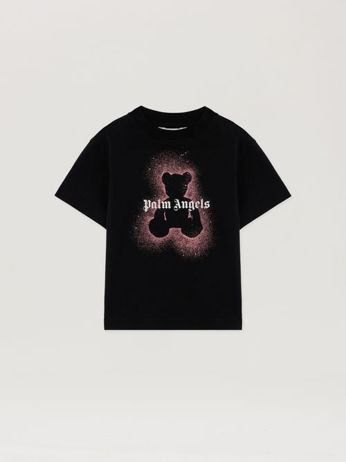 Pa Spray Bear Reg Tee S/s Kids  Black